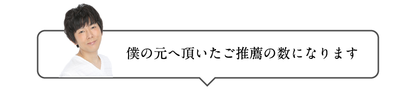 僕の元へ頂いたご推薦の数になります